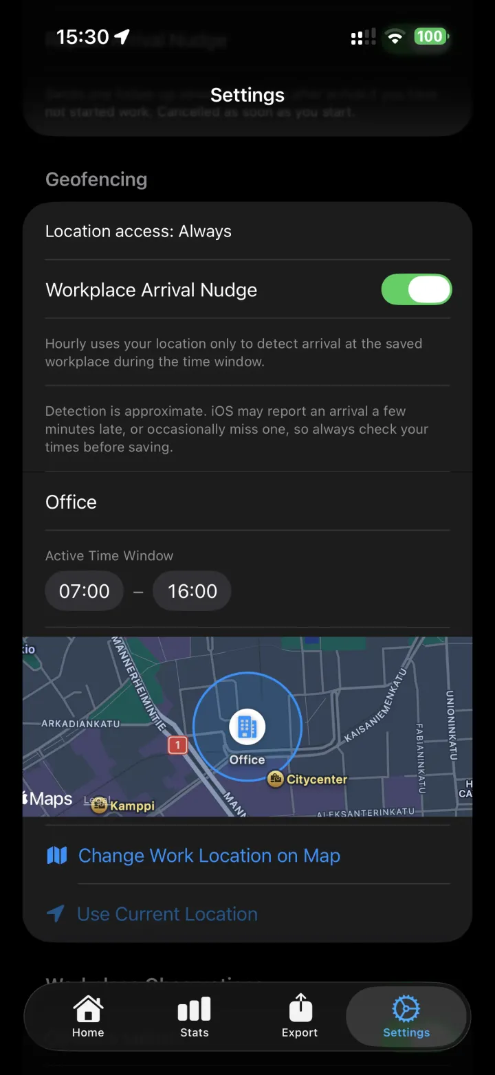 Hourly Job sites & geofencing